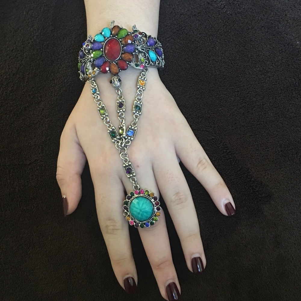 Bracelet with attached ring